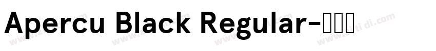 Apercu Black Regular字体转换